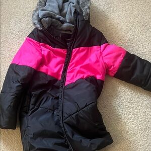 Kids Pink and Black Jacket CALVIN KLEIN 8-10 girls!!